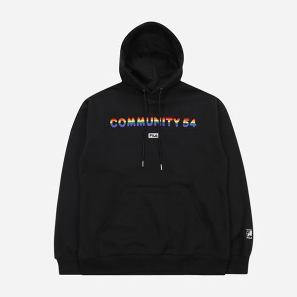 Fila Community 54 Women's Hoodies - Black,NZ 308-64851